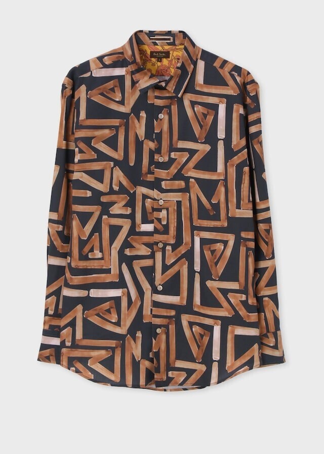 Paul Smith ハンドドローイングジグザグ シャツ