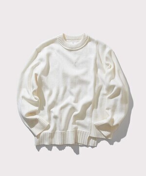 CITY INSIDE OUT COTTON KNIT PULLOVER