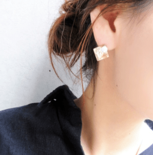 VATSURICA 【t-967P】trim  パールプレートピアス