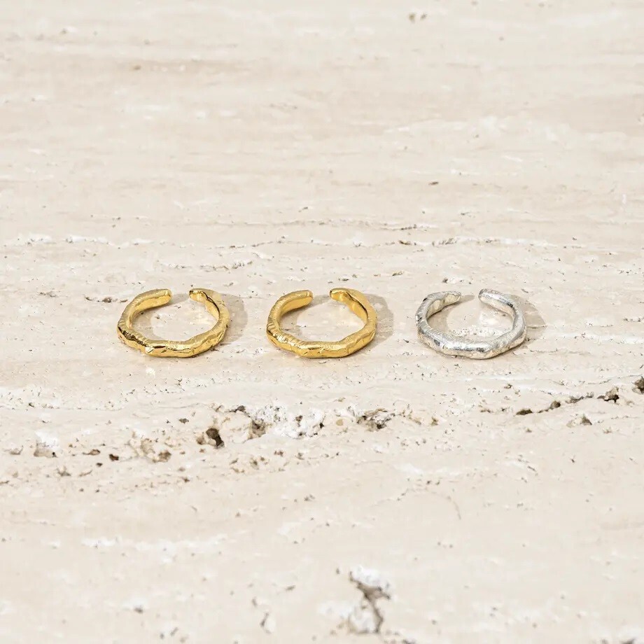 Soierie Terrazzo earcuff ring