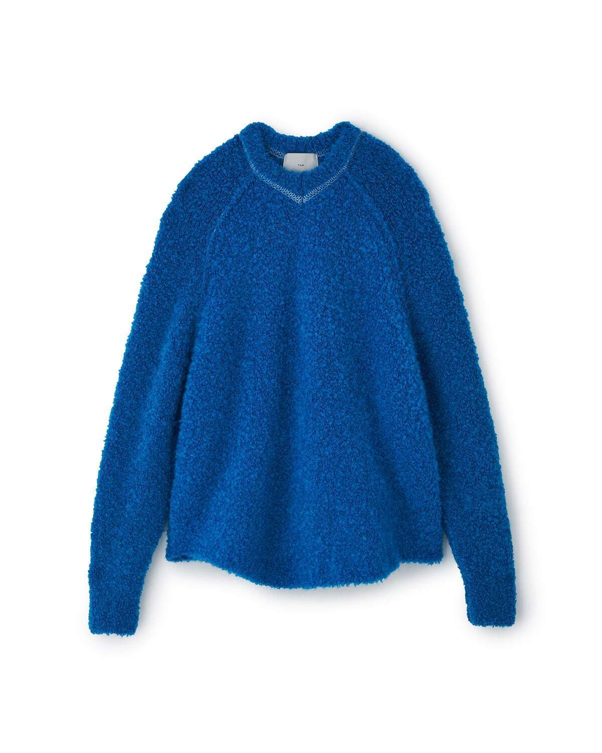 TAN BOUCLE RAGRAN SLEEVES PULLOVER