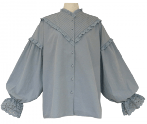 BayBee pin tuck cutwork blouse(sora)