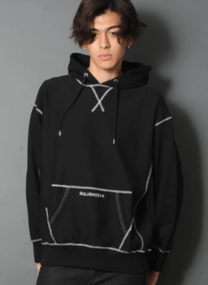 BULLISH Sweat bicolor stitch hoodie