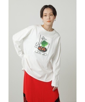 CREOLME Paul RandグラフィックロングTシャツ