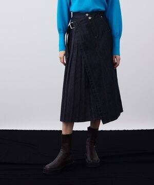 UNITED TOKYO ウィンドラッププリーツスカート(1　NAVY): : WOMENS｜UNITED TOKYO ONLINE STORE