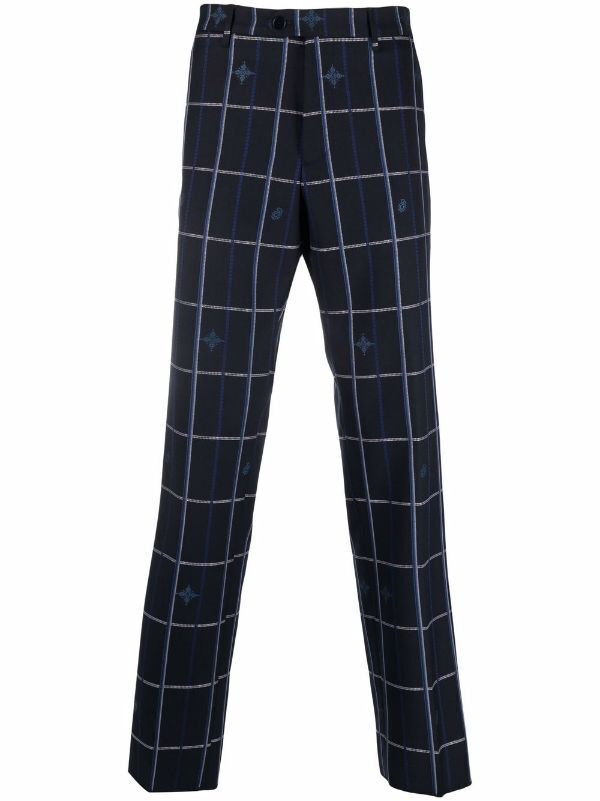 ETRO チェック テーラードパンツ