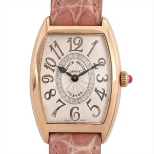 FRANCK MULLER トノーカーベックス レリーフ K18PG ダイヤ 1752 QZ CD 1R