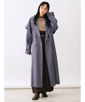 MURUA ボリュームスリーブレイヤートレンチコート