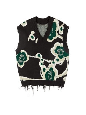 JNBY Eye-catching Sea Flower Sweater Vest