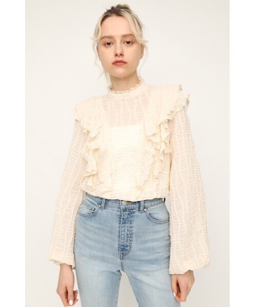 SLY LIMITED ITEM RUFFLE BLOUSE ラッフル ブラウス