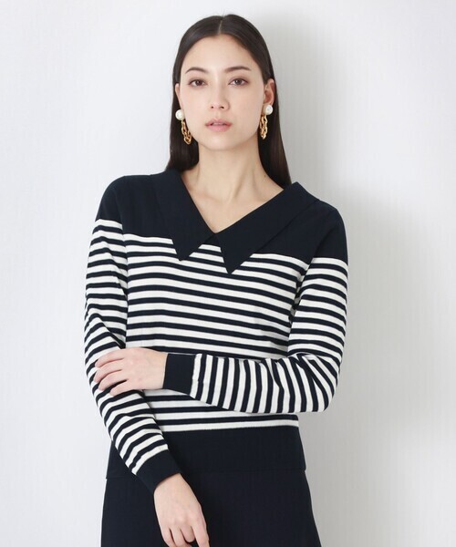 EPOCA 【La maglia】ボーダー柄プルオーバー
