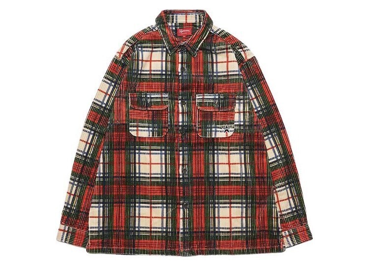 Supreme Corduroy Shirt "Plaid"
