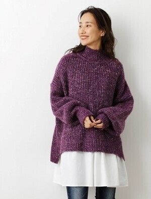 RODEO CROWNS WIDE BOWL レイヤードニットmixトップス
