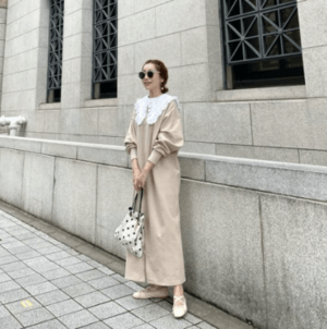 BayBee removable collar sweat op(light beige)