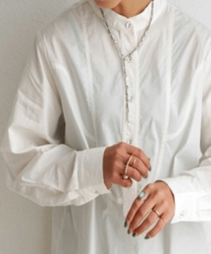 antiqua コットンシャツ シャツ レディース トップス 長袖 ・pk-00658