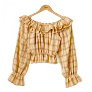 flower sweet ruffle blouse