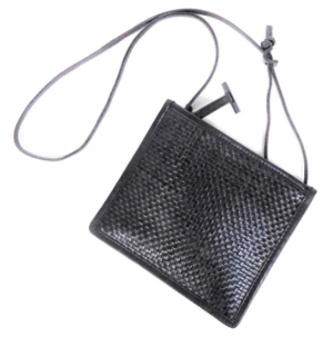 AMUAMU メッシュレザースクエアサコッシュ