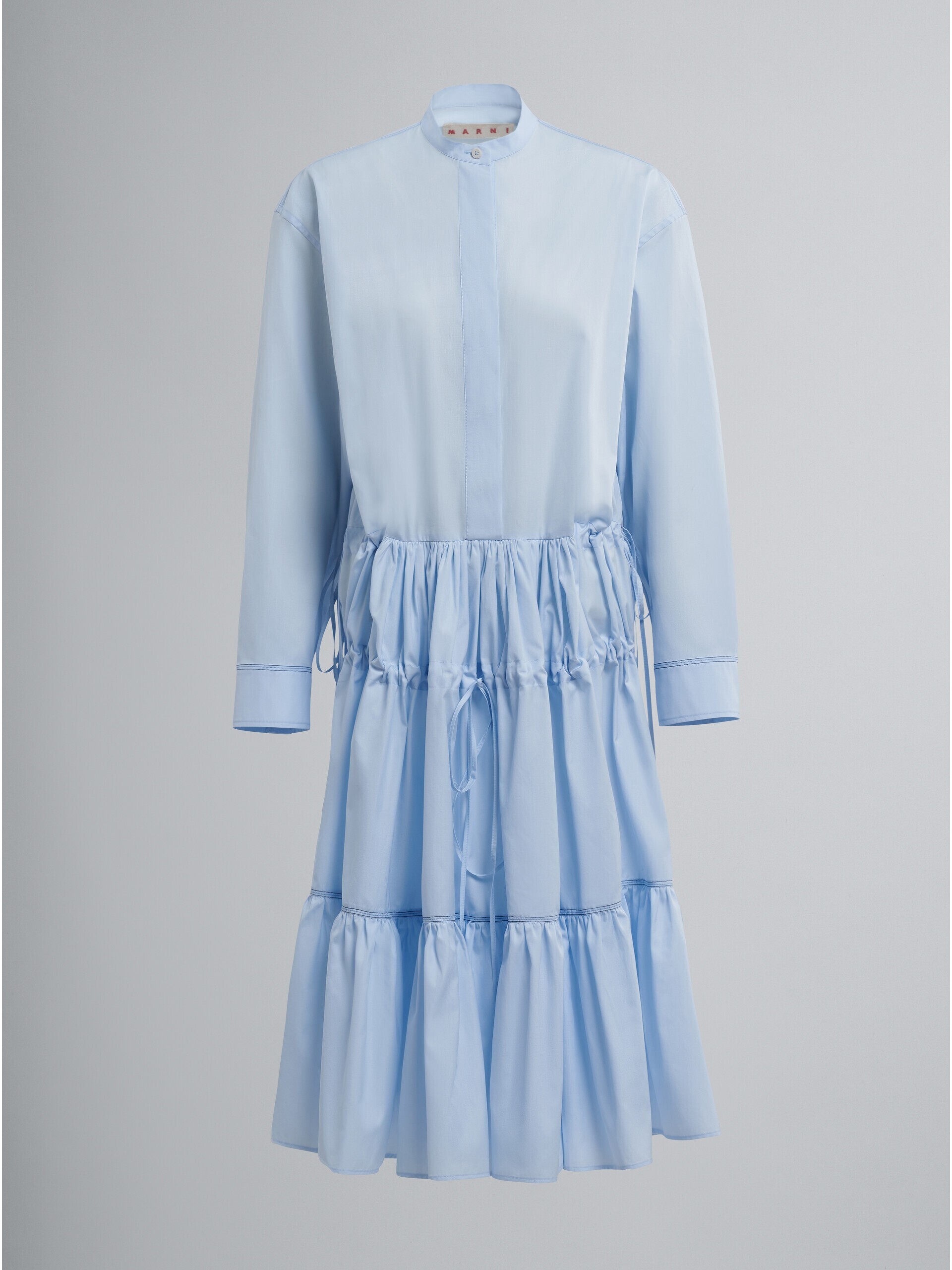 MARNI コットンポプリン製ブラウスドレス