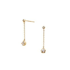 Vendome Aoyama ベーシック ホワイトトパーズピアス