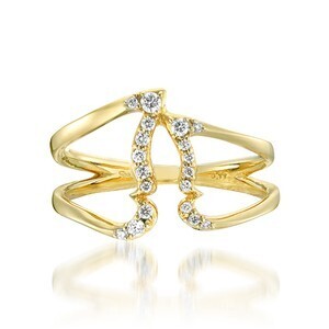 STAR JEWELRY K18 リング DIAMOND BUTTERFLY RING