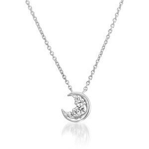 STAR JEWELRY Pt950 ネックレス DIAMOND MOON NECKLACE