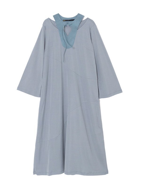 muller of yoshiokubo Saddle suede jersey dress