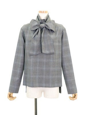 RESYURYU スタンドボウタイ付ブラウス