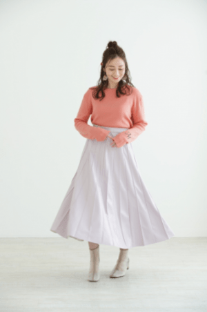 mite eco leather darts skirt﻿