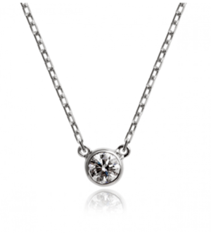 ジュエリー工房Orefice(オレフィーチェ) 0.1ct 「ダイヤ ヌード」ネックレス