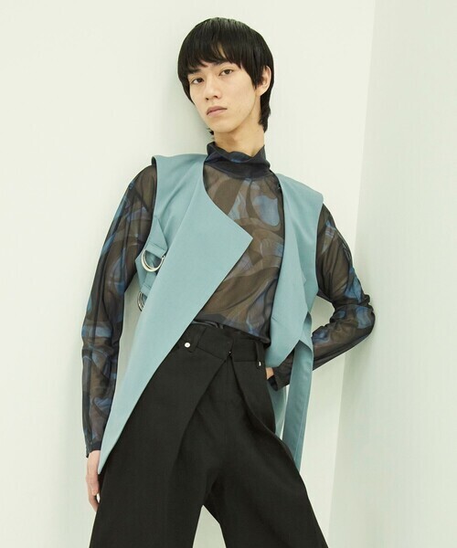 LiNoH 【×MENS NON-NO】T/W BELTED VEST