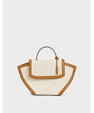 CHARLES & KEITH ラージトラペーズ トップハンドルバッグ / Large Trapeze Top Handle Bag