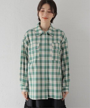 Spick and Span チェックCPOシャツ