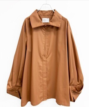 SALT+JAPAN NATURAL-DYE HIGH NECK BLOUSE