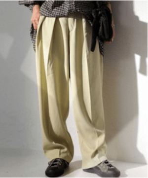 antiqua タックパンツ パンツ レディース ボトムス ロング・py-00556