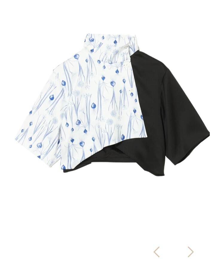 MIKAGE SHIN Flower Bulb Bicolor Short Jacket