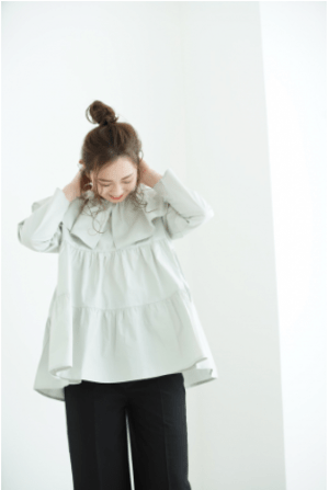 mite sailor  tierd  blouse