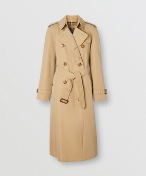 BURBERRY ロング ウォータールー ヘリテージ トレンチコート