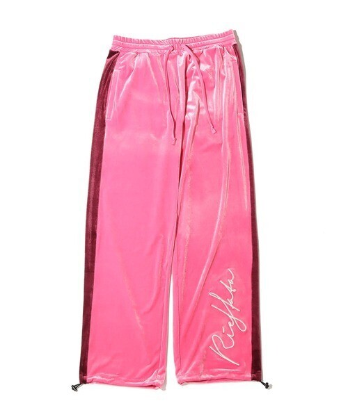 atmos pink RIEHATA × atmos pink ベロア ジャージジャパンツ