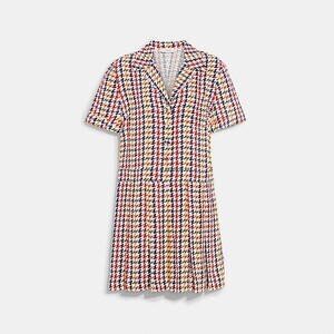 COACH ボニー カシン プラッド ミニ ドレス