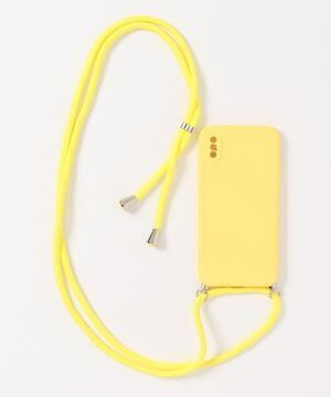 c.u.l コード付きシリコンiPhoneカバー スマホショルダー スマホケース