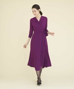 Sybilla カシュクールストレッチドレス