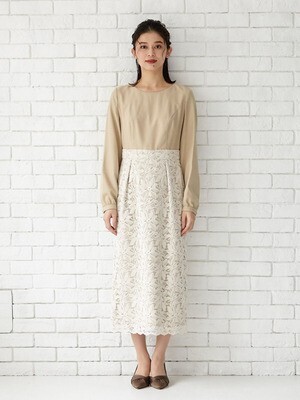 Aimer レーススカートIラインワンピース
