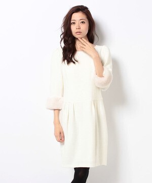 Debut de Fiore ファーツキツィードワンピース