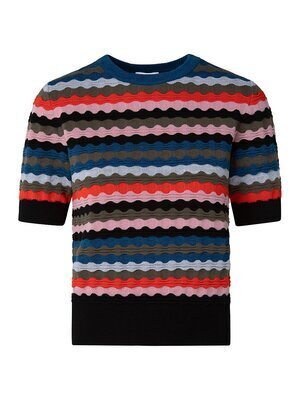 AKRIS PUNTO Scottish Highlands Knit Top