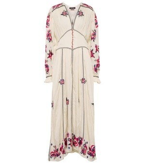 ISABEL MARANT Moyrae floral silk maxi dress