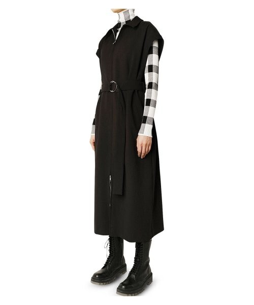 LE CIEL BLEU Collar Zip Up Dress
