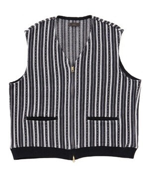 STEAF ZAJA PATTERN KNIT VEST