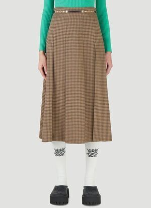 GUCCI チェック プリーツスカート