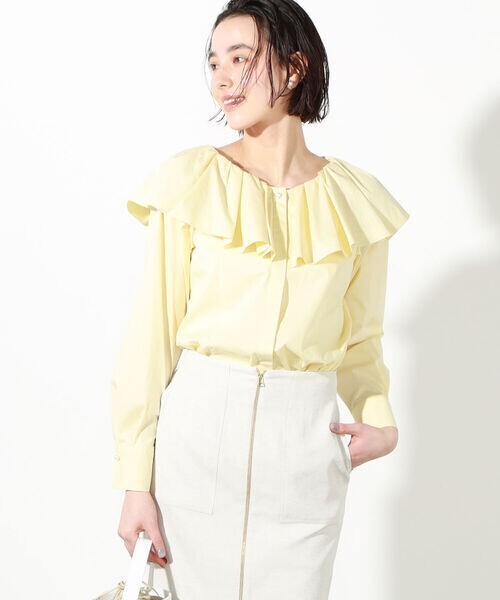 NOLLEY'S Sophi シャツ ブラウス タイプライターラッフルブラウス