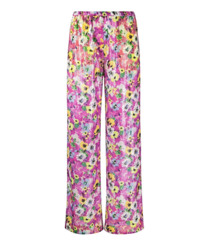 MSGM スパンコール フローラル パンツ